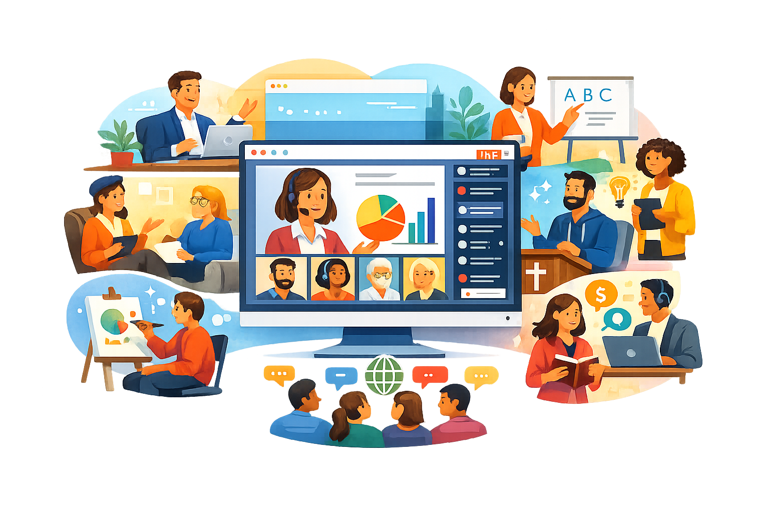 WebinarKit ideal for entrepreneurs, coaches, educators, creatives, and organizations