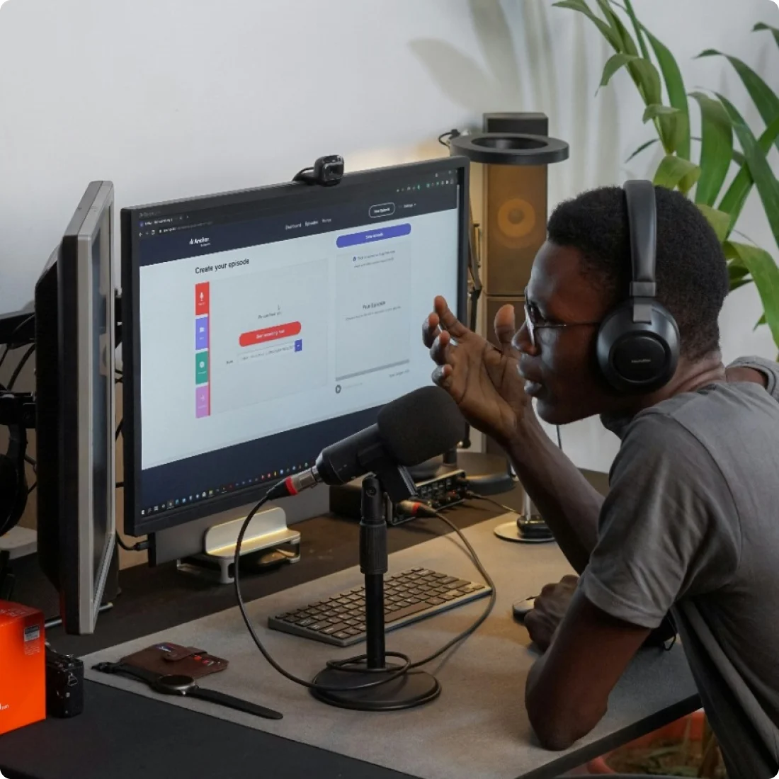 HatMan AI webinar presenter studio photo