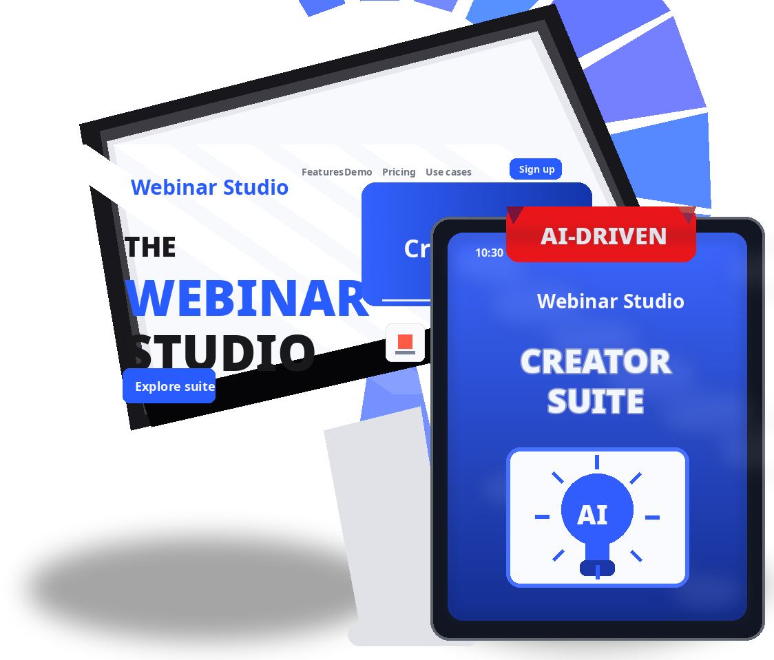 HatMan AI webinar creator suite graphic